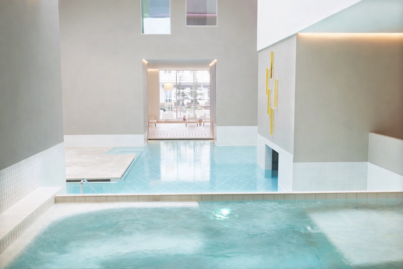 Peinture décorative dans un espace bien-être ou spa